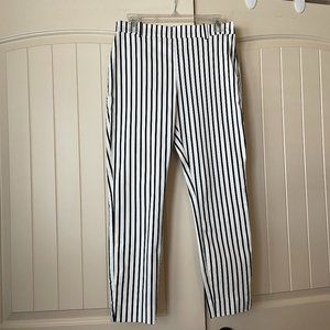 Striped Black and White H and M Pants